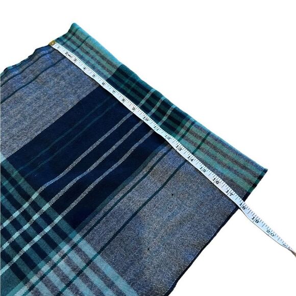 Banana republic factory men’s scarf green plaid Men’s one size - Picture 9 of 10